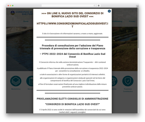 CBTAR theme WordPress - consorziodibonificasudpontino.it