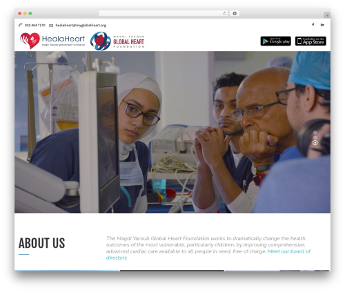 Charity WP theme - healaheart.org