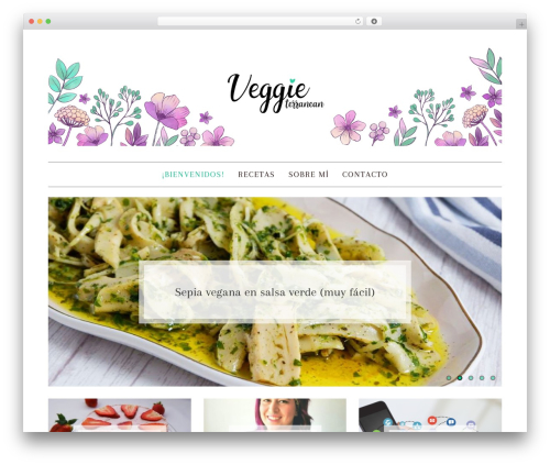 daisy theme WordPress - theveggieterranean.com