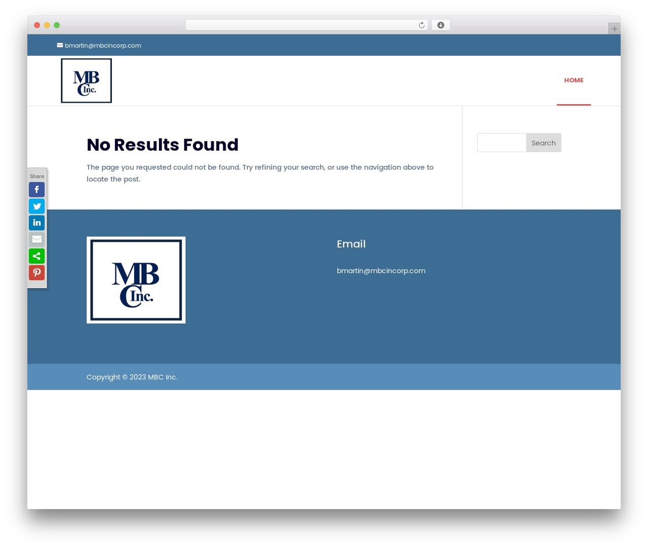 Divi WordPress theme - mbcincorp.com