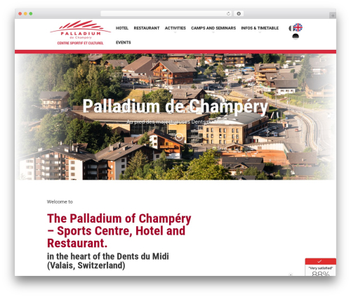 Divi WordPress theme - palladiumdechampery.ch