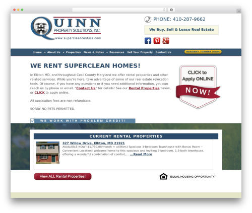 DSR-H Theme 6.0 WordPress theme - supercleanrentals.com