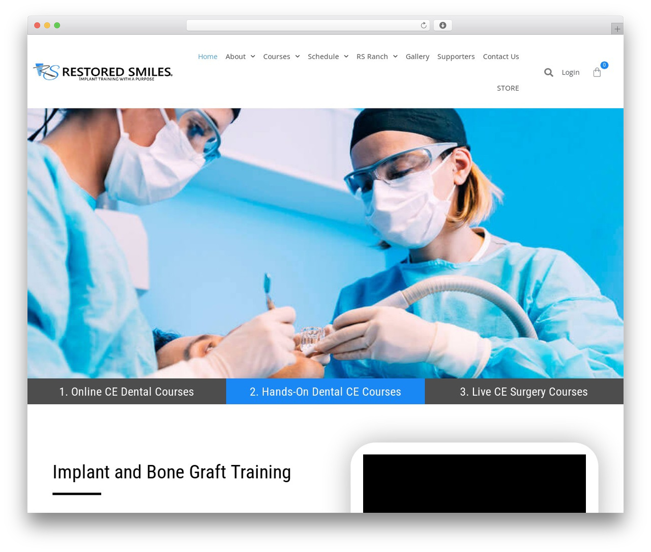 Edubin WP theme - restoredsmilescourses.com