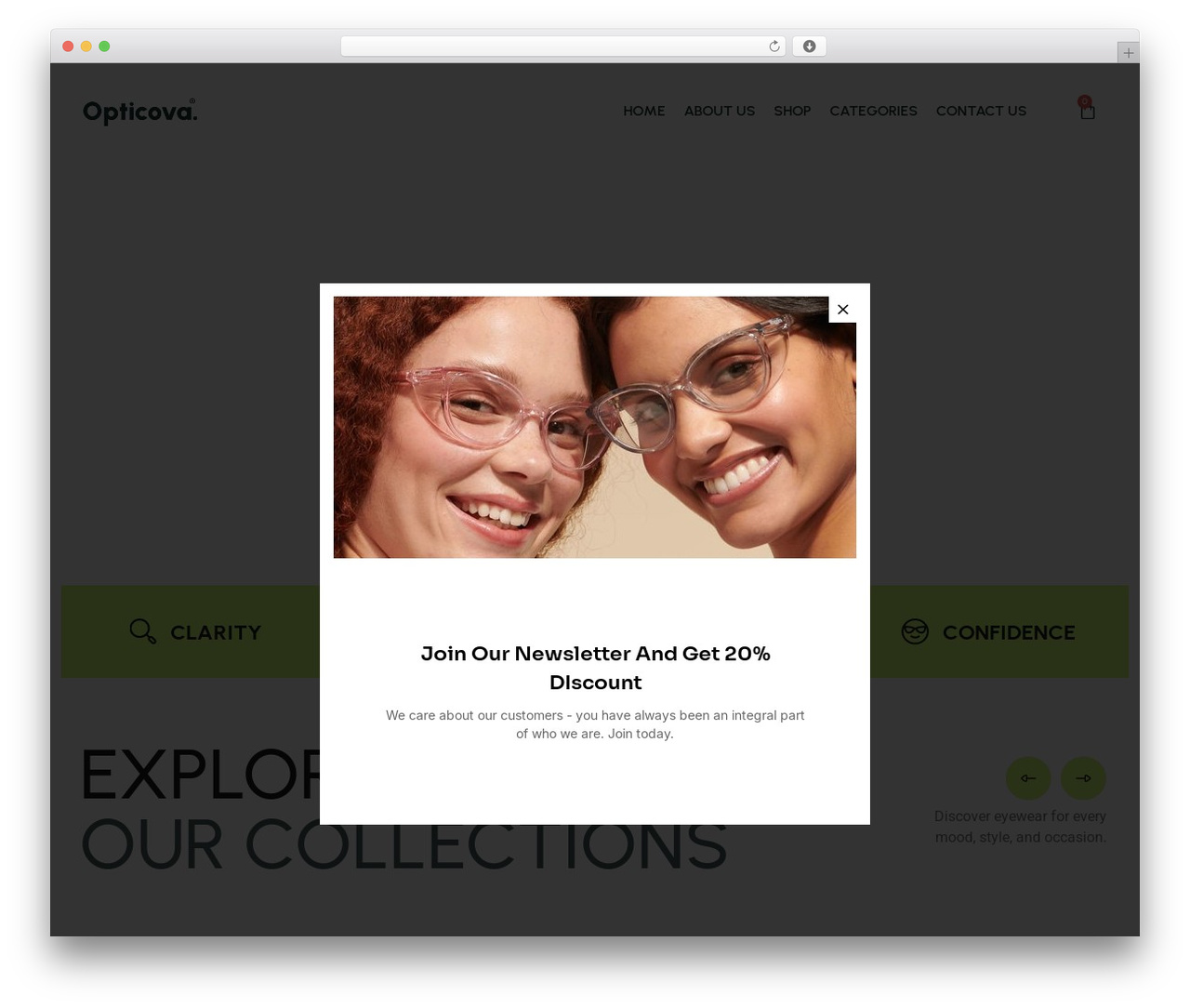 Eyevera theme WordPress - opticova.com Eyevera theme WordPress - opticova.com