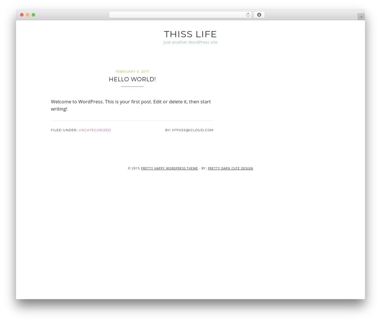 Genesis WP theme - thisslife.com Genesis WP theme - thisslife.com