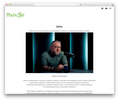 Greenly WordPress theme - nutrigo.ro