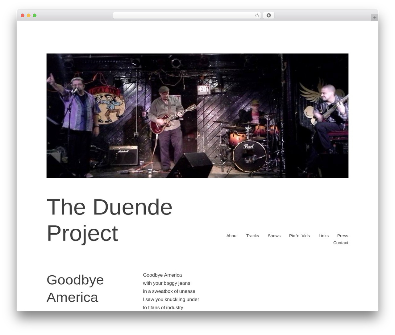 H4 WordPress website theme - theduendeproject.com