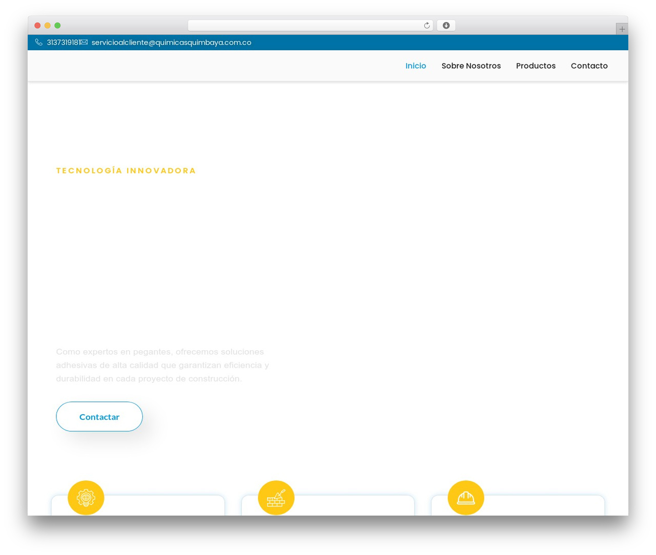 Hello Elementor WordPress theme - quimicasquimbaya.com.co