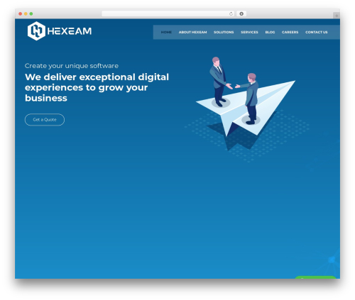 Hexeam Theme WordPress theme design - hexeam.com