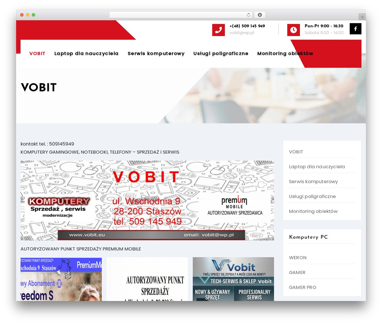 Industryup WordPress website theme - vobit.eu