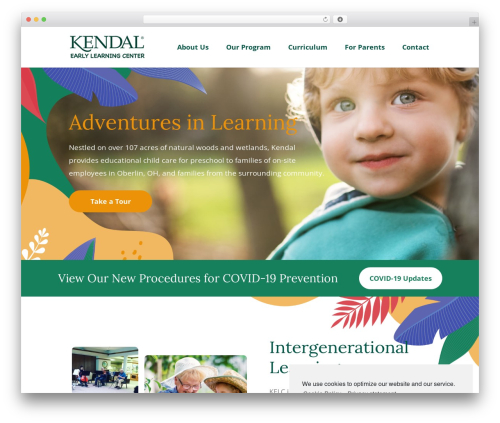 Kendal WordPress theme - kendalearlylearning.org