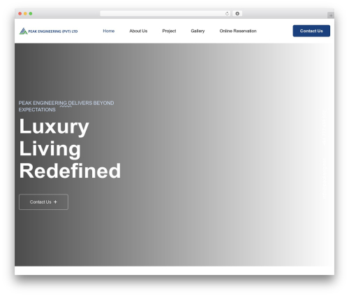 Landiox WordPress theme design - peakeng.net