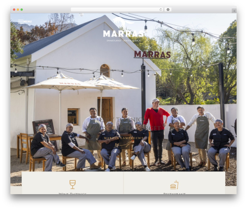 Marras WordPress theme - marraswines.co.za