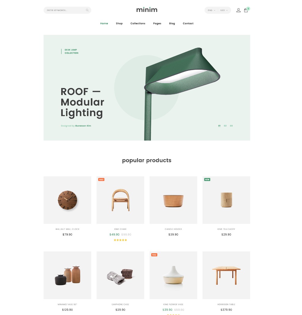 miini Child WordPress theme design by haintheme