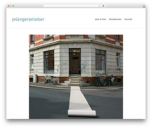 NanoSpace best WordPress theme - jelaengerjelieber.org