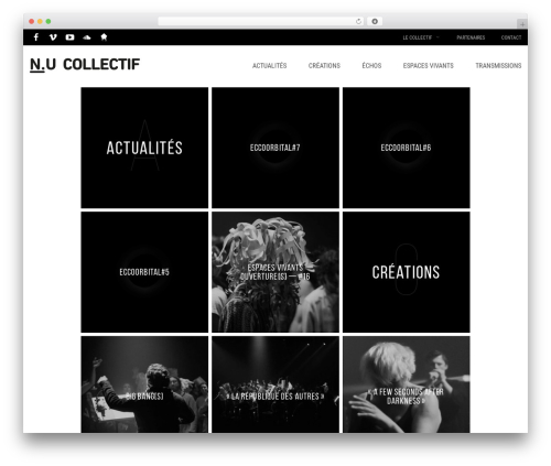 NU Collectif theme WordPress - nucollectif.com