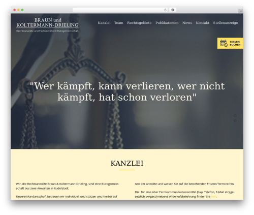 OnePress theme WordPress - rechtsanwaelte-rudolstadt.de