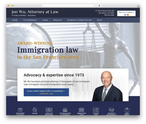 PureLynx WordPress theme - jwulaw.com