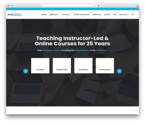 Reptro WordPress theme - productivesolutions.ie