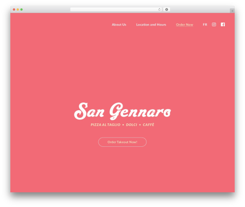 San Gennaro WordPress theme - sangennaro.ca