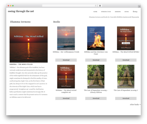SeenthroughthenetChild WordPress theme design - nanananda.org