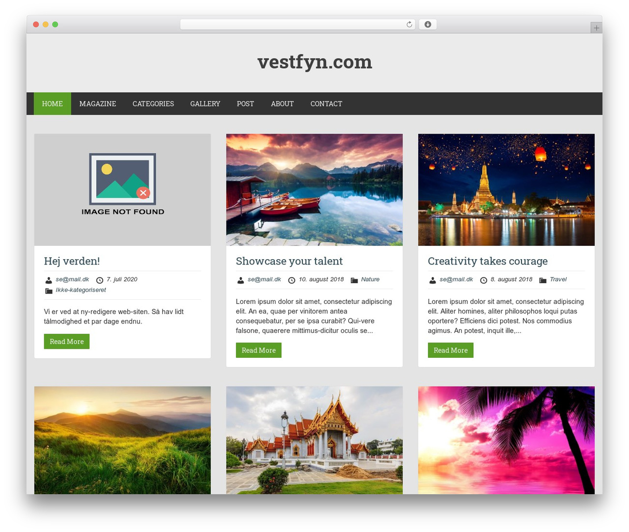 Showcase WordPress theme - vestfyn.com Showcase WordPress theme - vestfyn.com