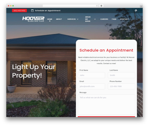 Sunrise theme WordPress - hooverelectricllc.com