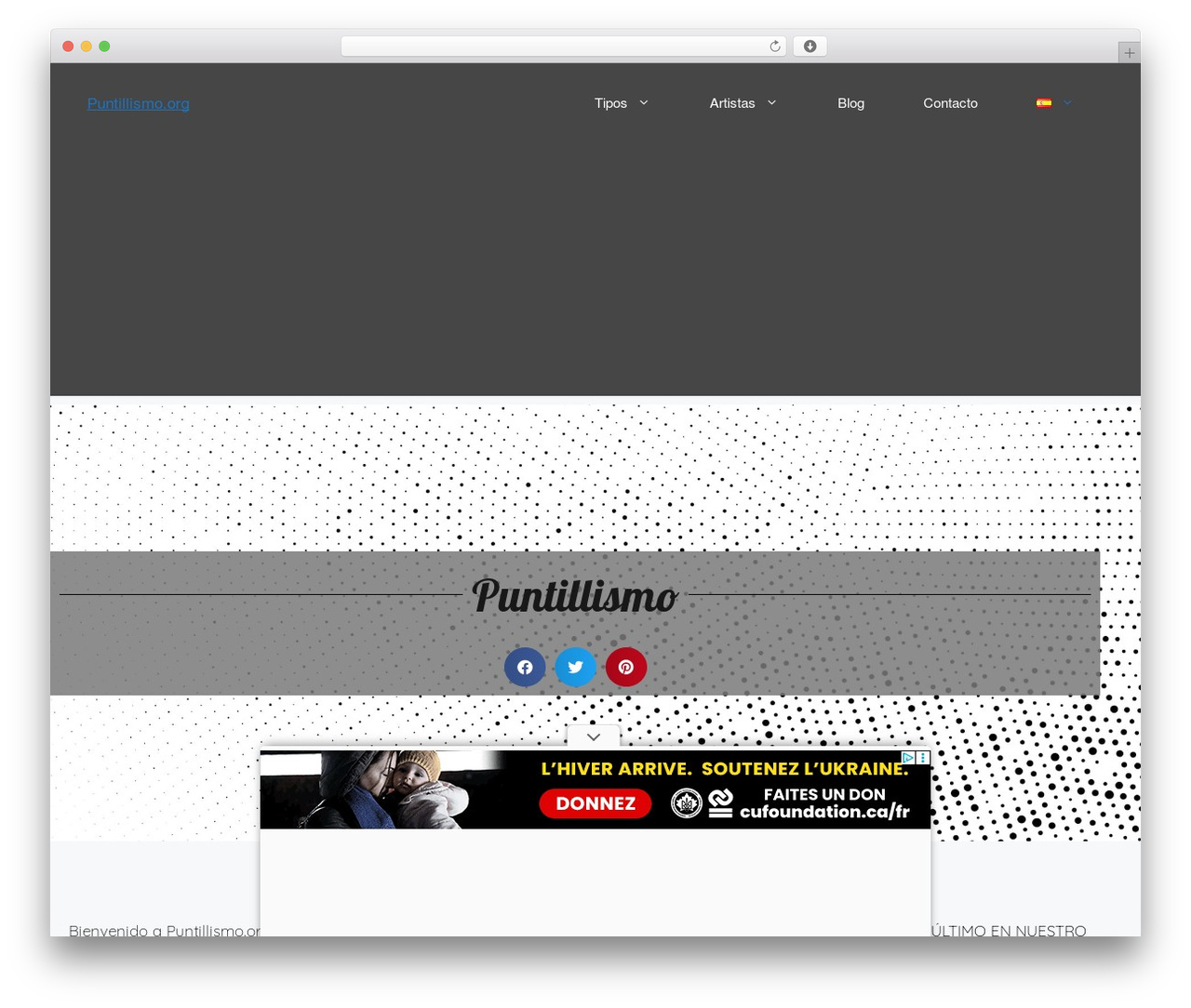 Theme WordPress GeneratePress - puntillismo.org