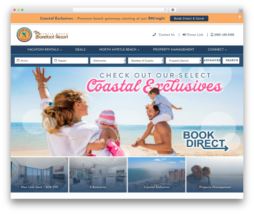 Theme WordPress Q4FW Framework - vacationrentalsofnmb.com