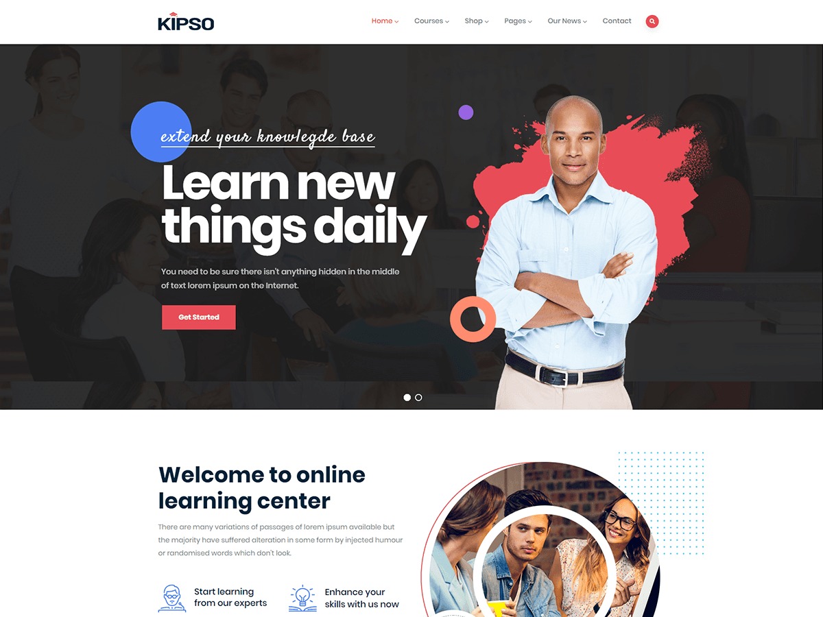 Theme WordPress Kipso Child by gaviathemes