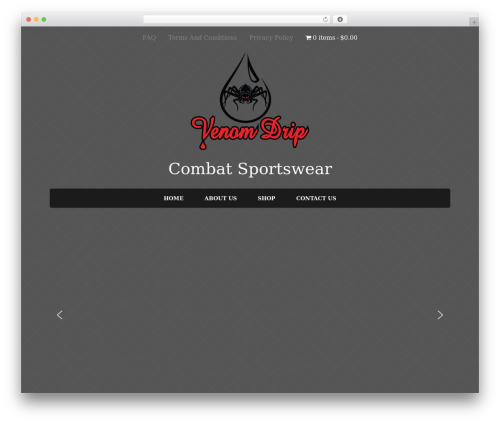 Theme WordPress Simple Shop - venomdrip.com