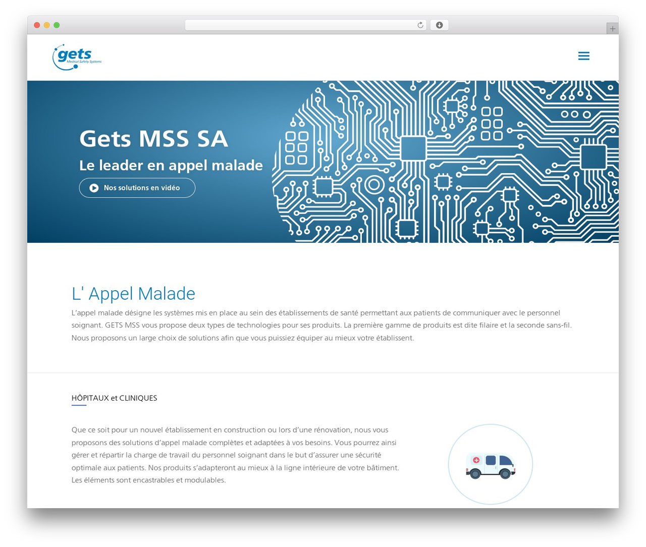 Total WordPress theme - gets.ch