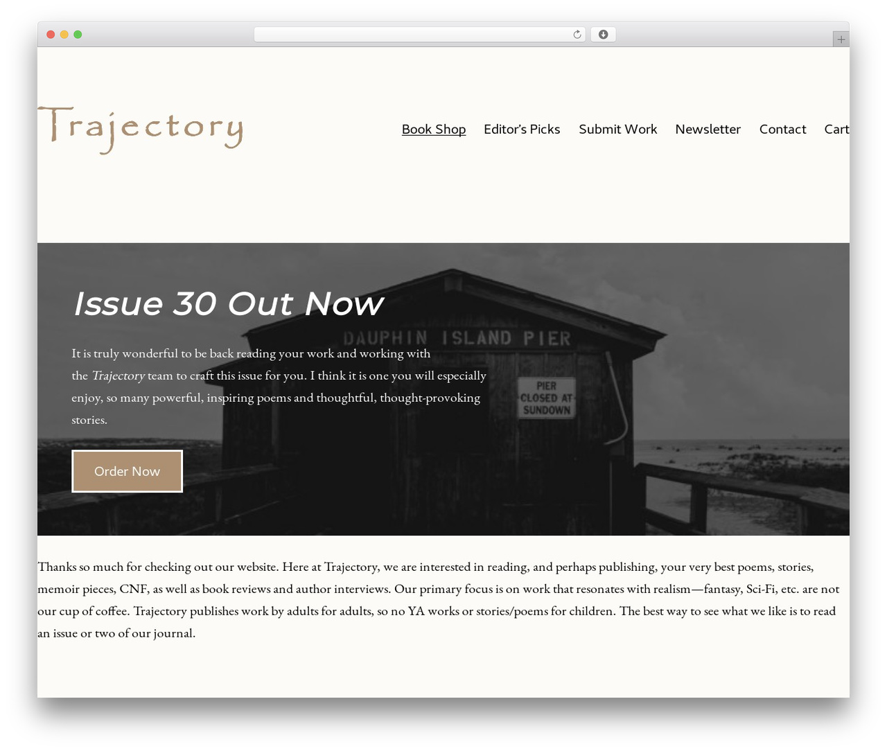 Twenty Twenty-One WordPress ecommerce theme - trajectoryjournal.com