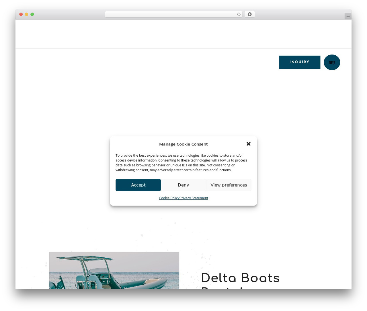 WaveRide WP theme - deltaboatsrental.com