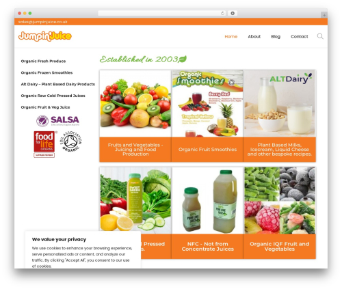 Woostify pro WordPress plugin - jumpinjuice.co.uk
