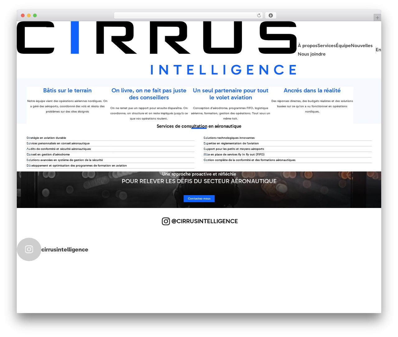 WordPress theme Cirrus - cirrusintelligence.ca