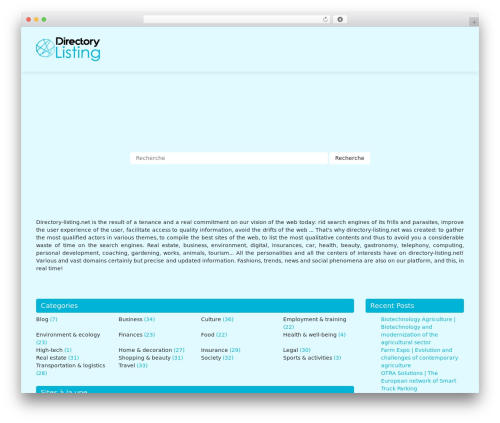 WordPress theme generic-site - directory-listing.net