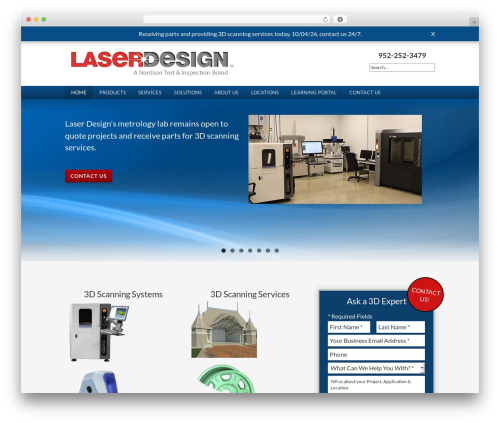 Form lightbox WordPress plugin - laserdesign.com