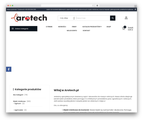 WordPress theme Zigcy Lite - arotech.pl