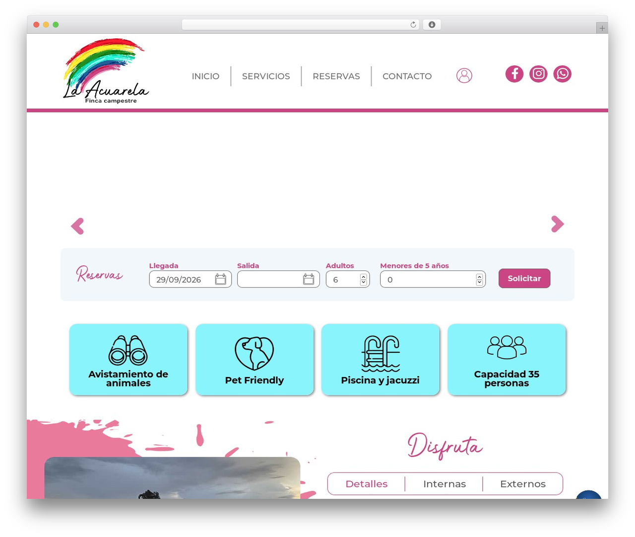 WordPress theme altamar - fincalacuarela.com