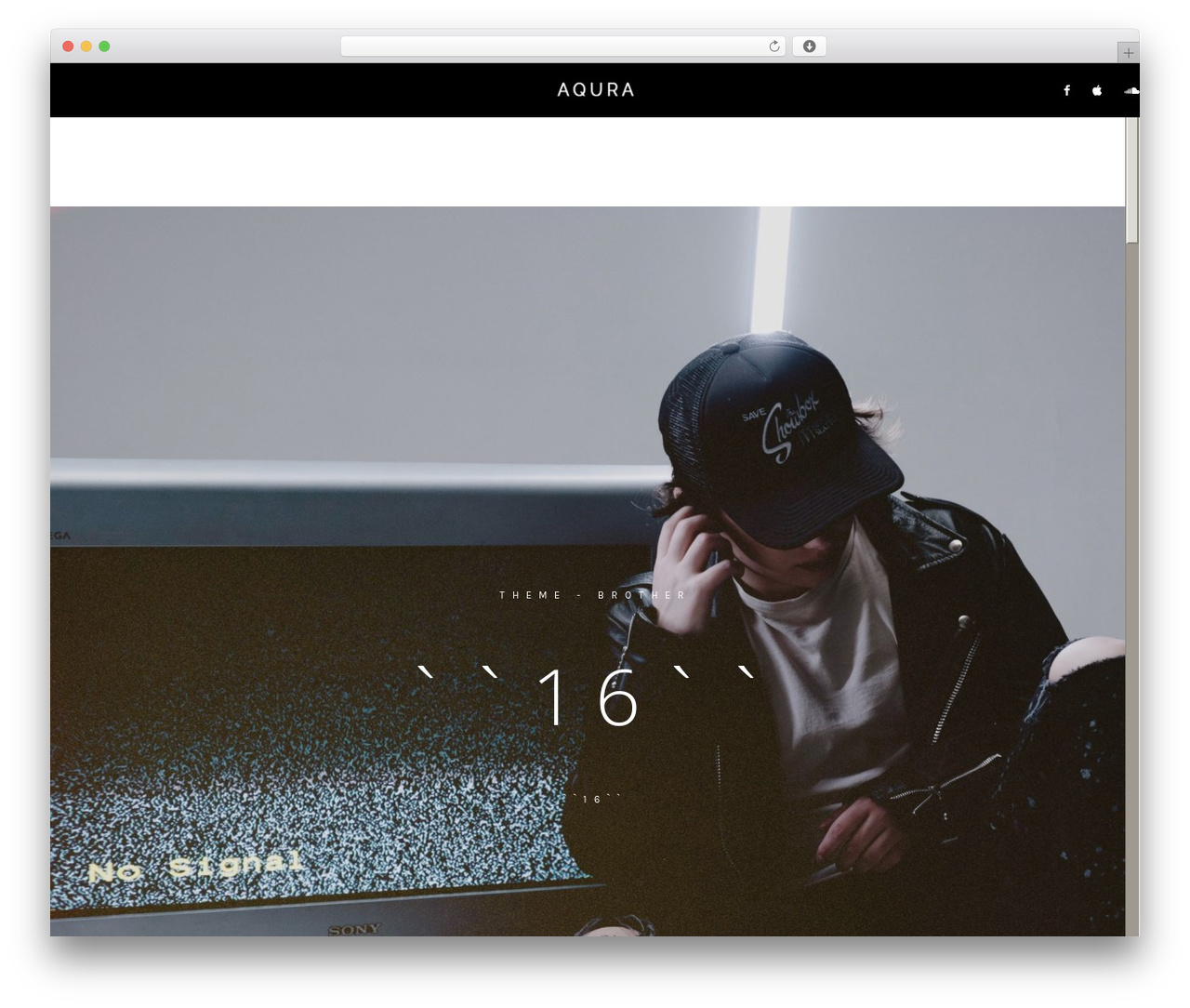 WordPress theme Aqura - boonofficial.com