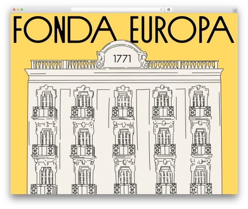WordPress theme Fonda - hotelfondaeuropa.com