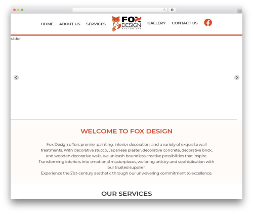WordPress theme Foxdesignart - foxdesignart.uk