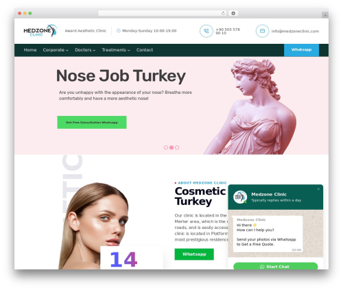 WordPress theme harry - medzoneclinic.com