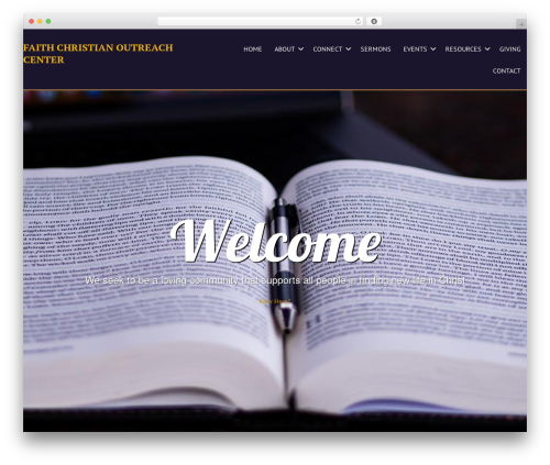 Ezchurch WordPress plugin - faithchristianoutreachcenter.org