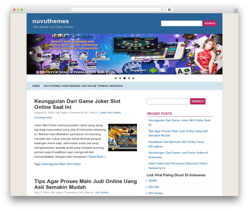 WordPress theme QuickPress - nuvuthemes.com