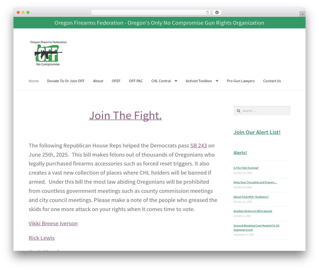 WordPress theme Storefront - oregonfirearms.org