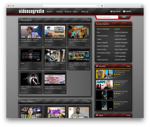 WordPress website theme Videoseyredin - videoseyred.in