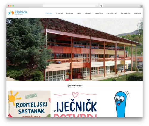Zipka theme WP theme - vrtic-zipkica.hr