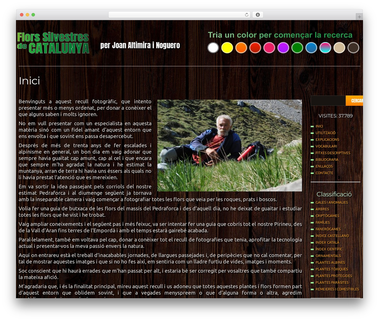 cherry WordPress theme - florssilvestresdecatalunya.com